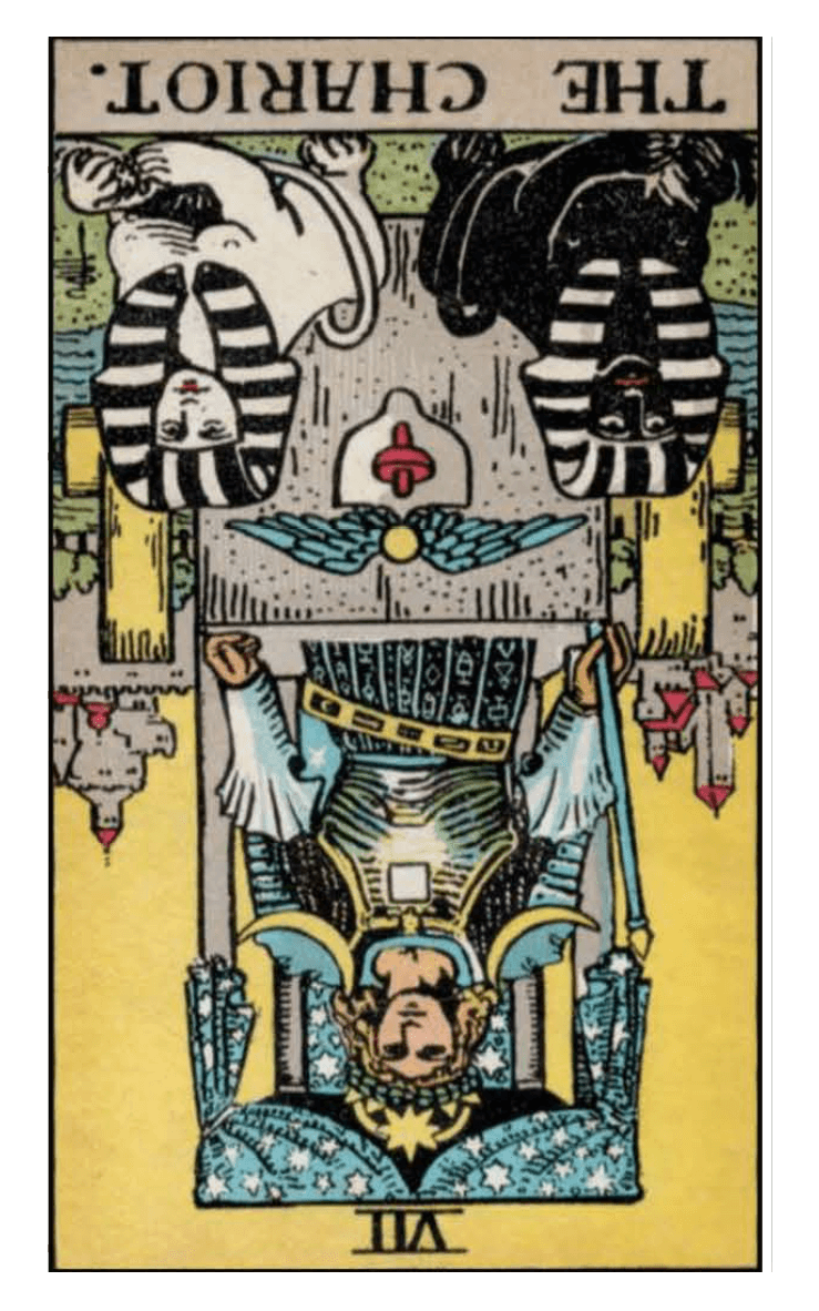 The Chariot Tarot Card Reversed