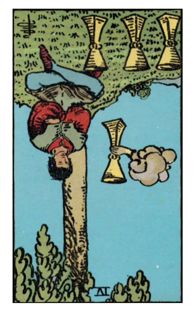 Four of cups reversed