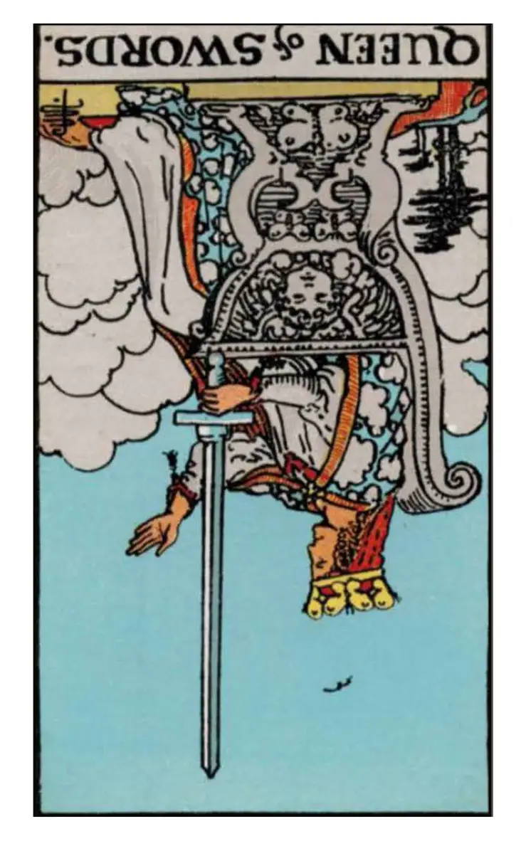 Queen of swords reversed