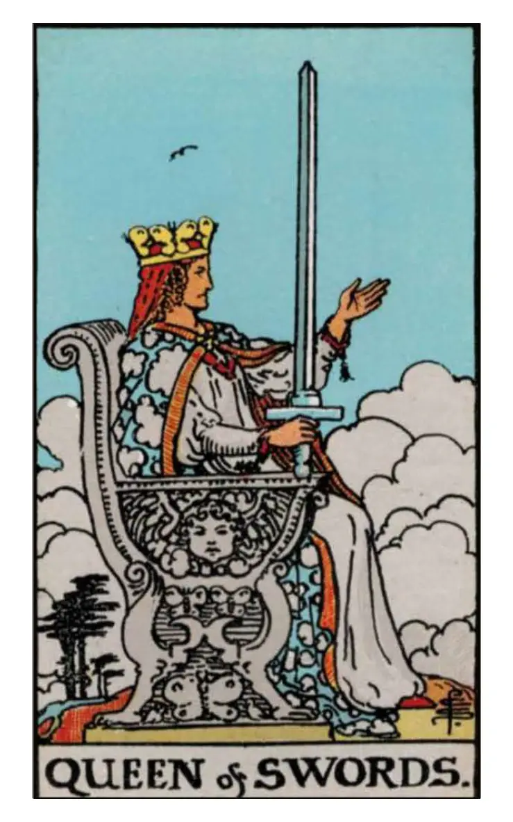 Queen of Swords Tarot Card