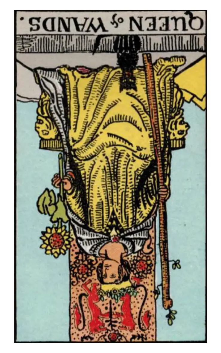 Queen of wands reversed