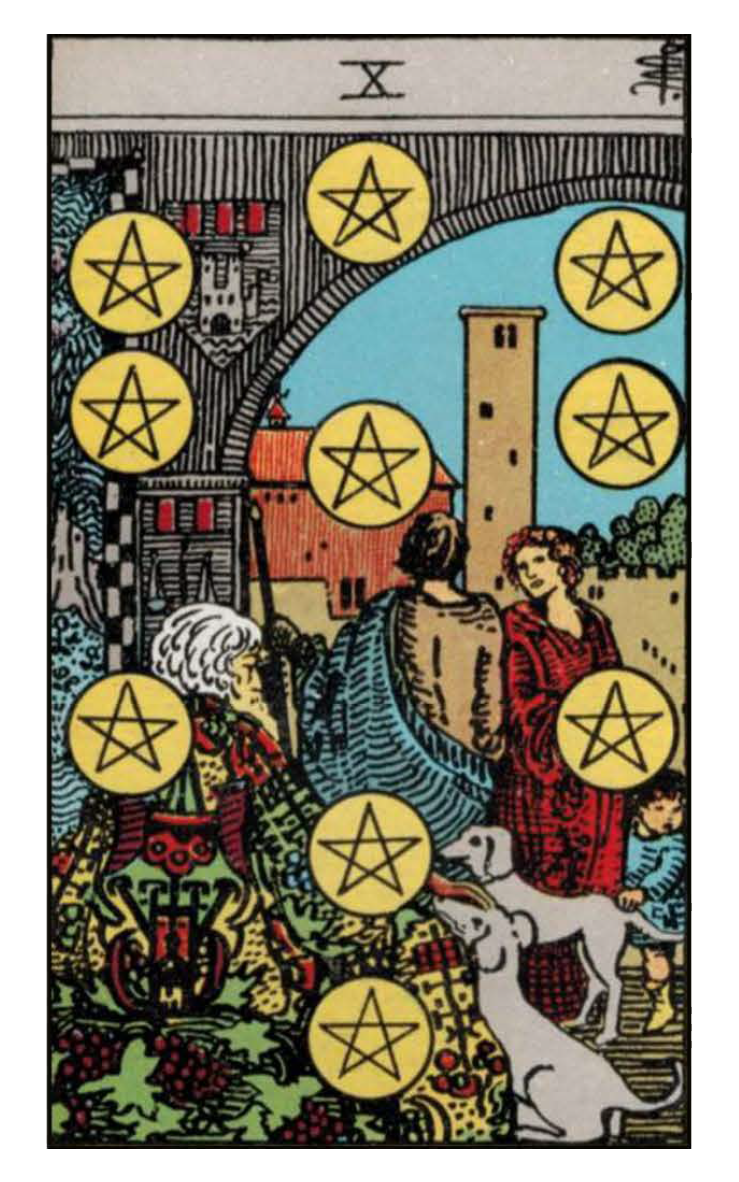 Ten of pentacles