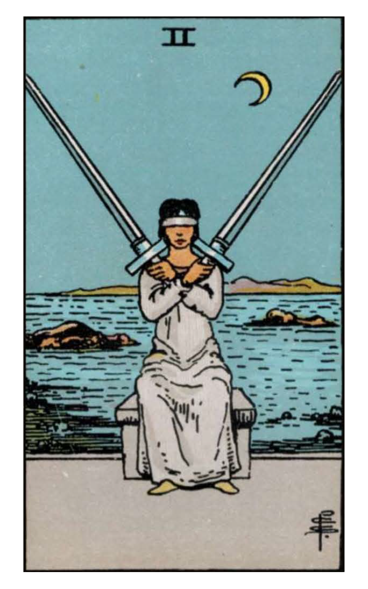 Two of Swords Tarot Card