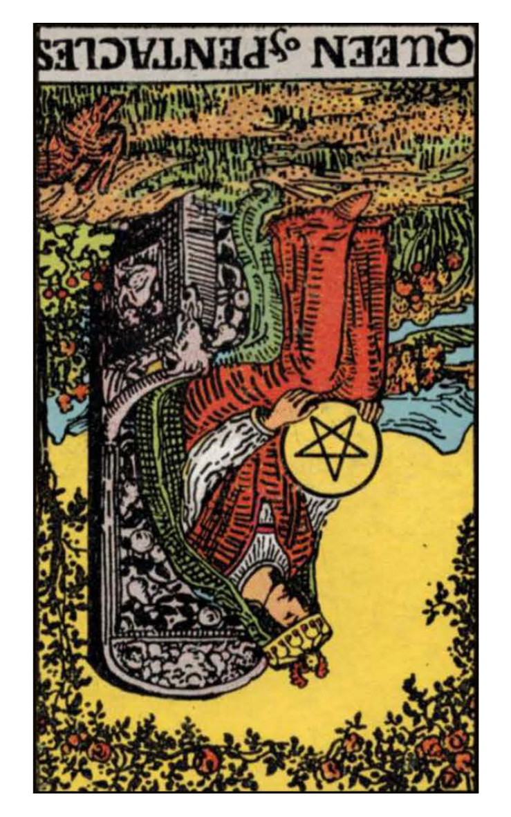 queen of pentacles reversed
