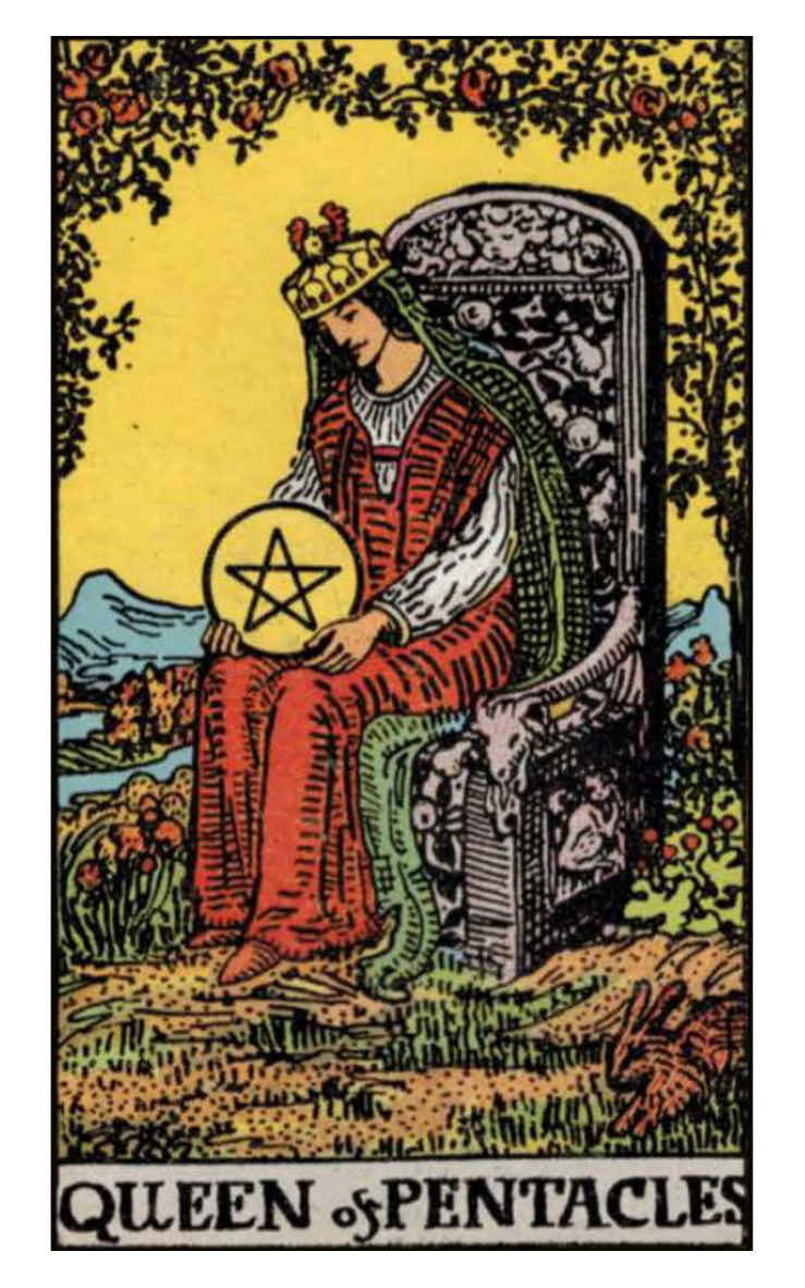 Queen of Pentacles Tarot Card