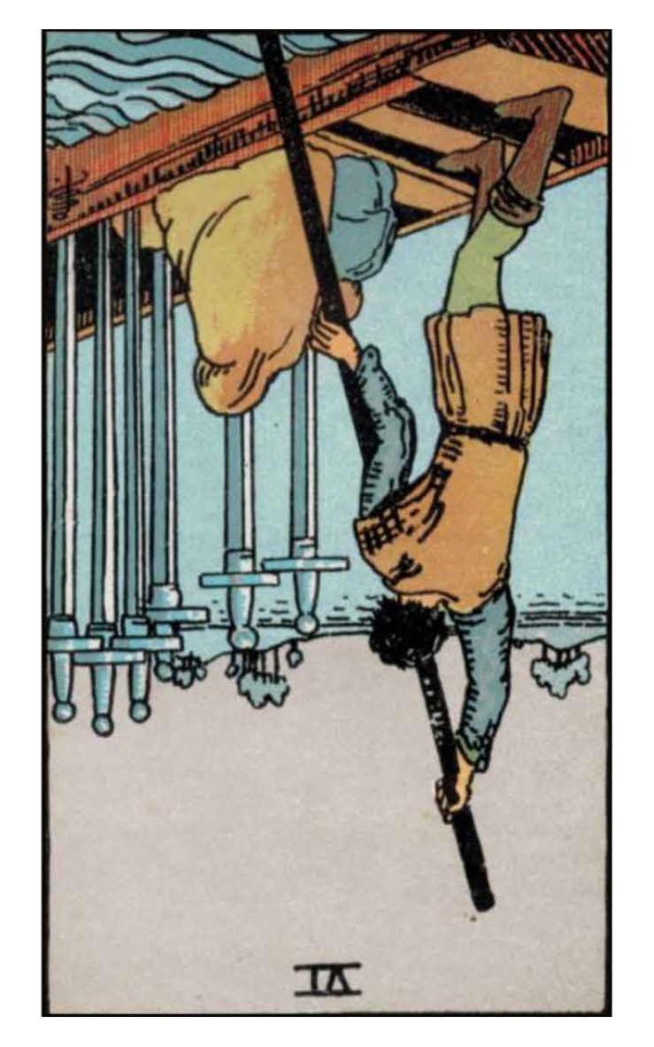 six of swords reversed